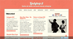 Desktop Screenshot of lindyhop.it